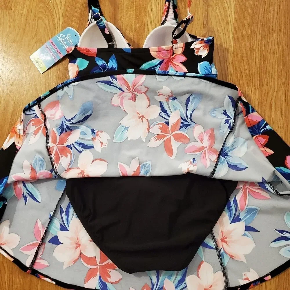 Swim Solutions Lanai Tummy Control Swimdress - NEW - Picture 10 of 16